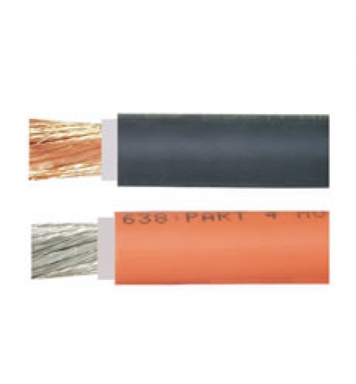 Orange 290 Amp Copper Core Welding Type Flexible Battery Cable 098405